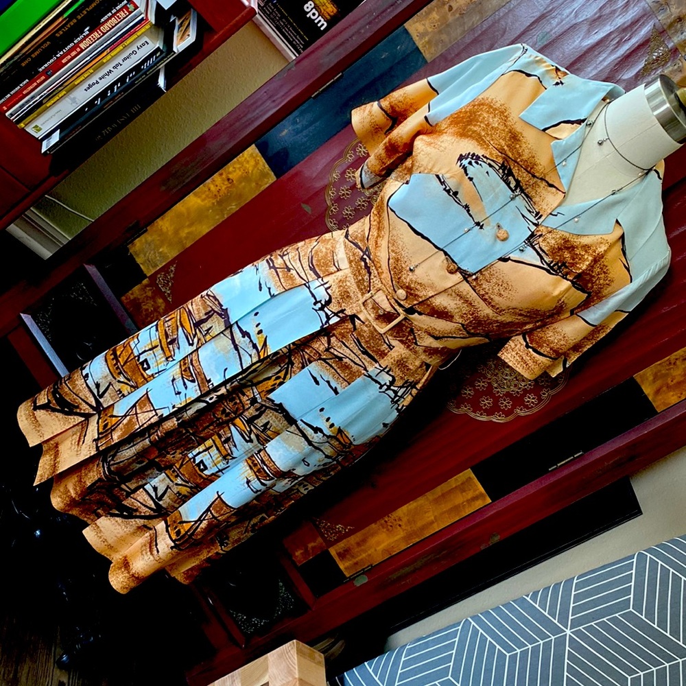 Susan Lynne Vintage Graphic Dress